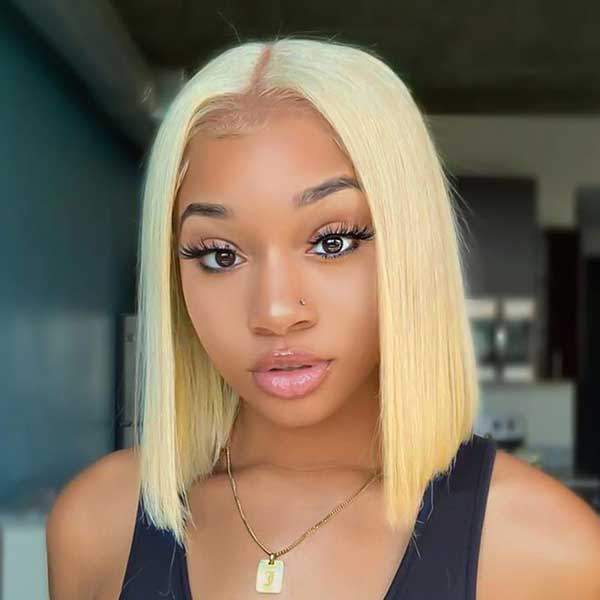 613 Blonde Wig Short Bob Wigs