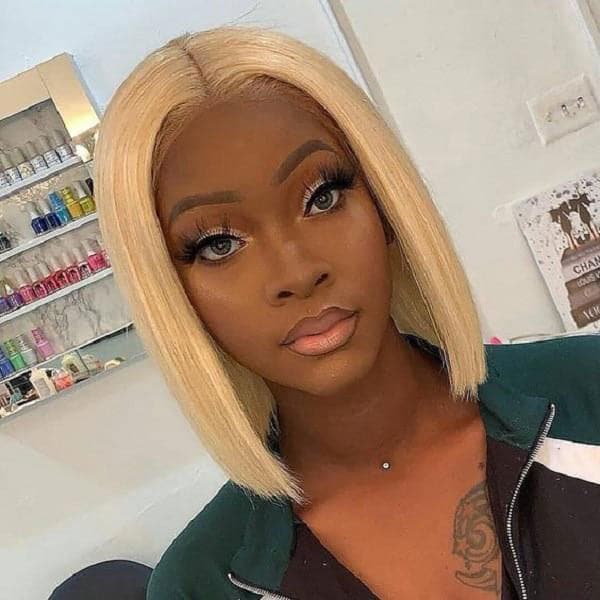 613 Blonde Wig Short Bob Wigs