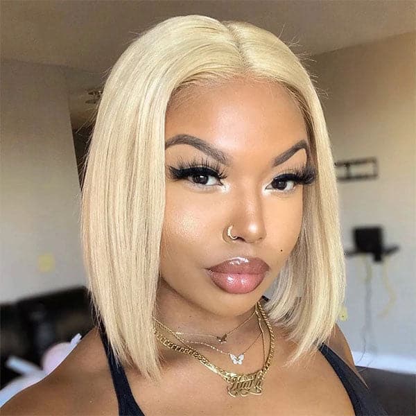 613 Blonde Wig Short Bob Wigs