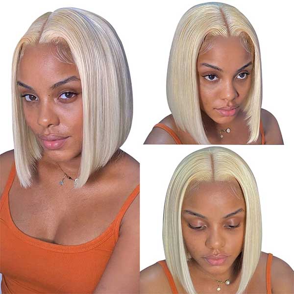 613 Blonde Wig Short Bob Wigs