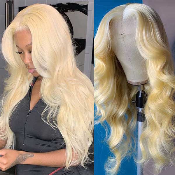 613 Blonde Wig Body Wave 4X4 Lace Closure Wig