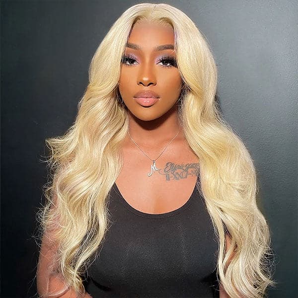 613 Blonde Wig Body Wave 4X4 Lace Closure Wig