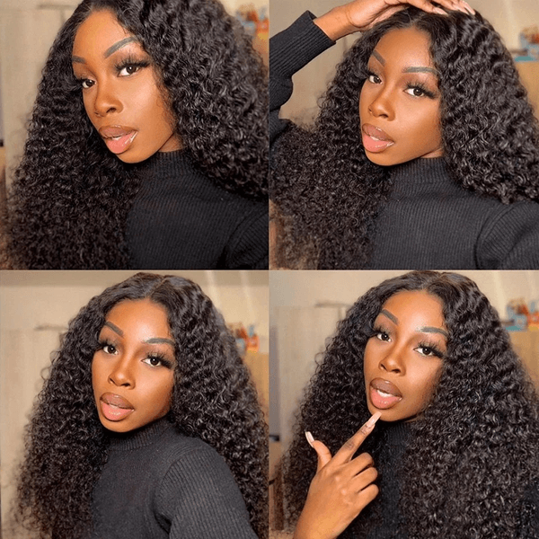 Curly Human Hair Wigs Afro Kinky Curly Wig