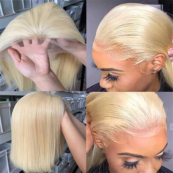 Straight 613 Blonde Bob Wig