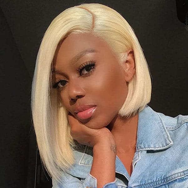 Straight 613 Blonde Bob Wig